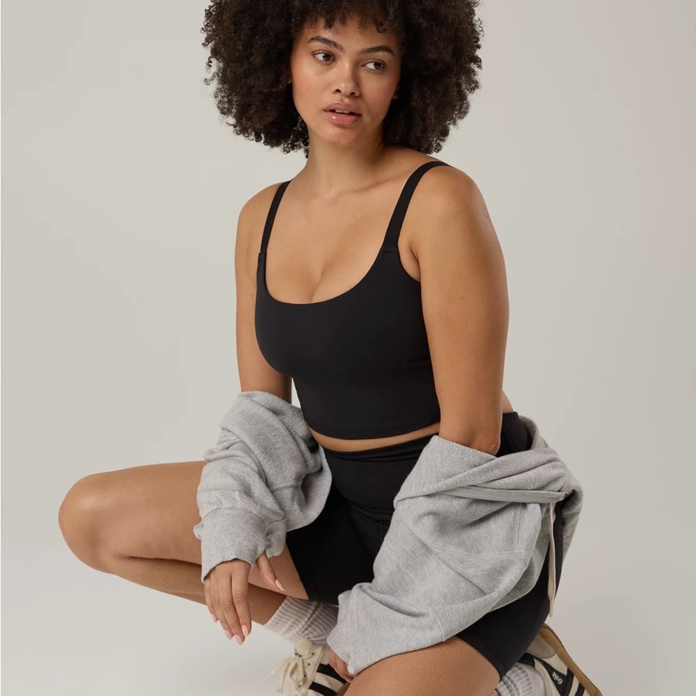 OFFLINE by Aerie Black Real Me Ribbed Longline Sports Bra - XL - Picture 2 of 9